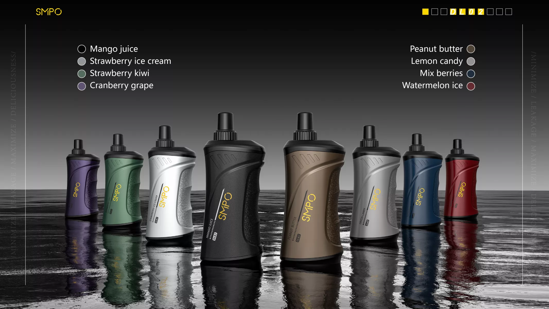 Európai Raktár SMPO DL02 10000 Puff Low Nikotin Vásároljon Eredeti Hiteles Újratölthető Eldobható Vape Tollat