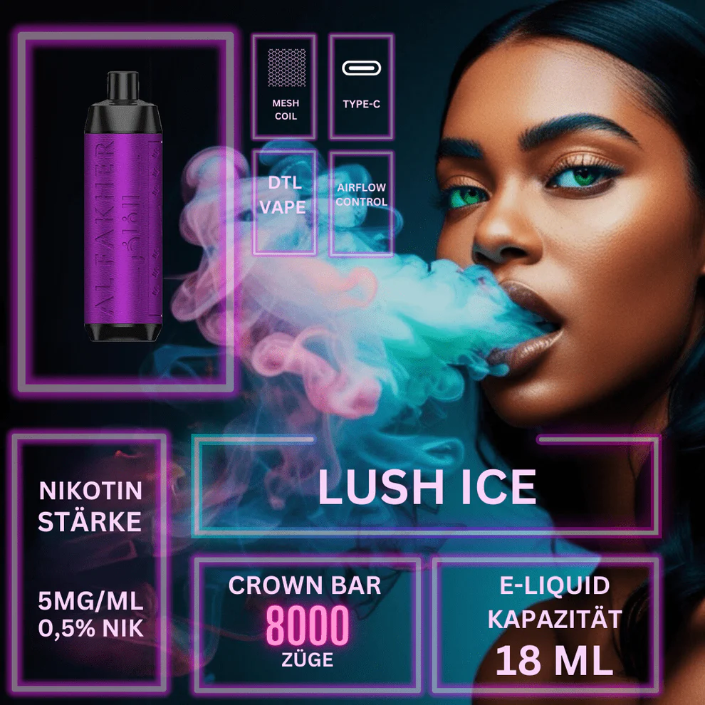 Al Fakher Crown Bar: A Comprehensive Review of the 8000 Puff Model
